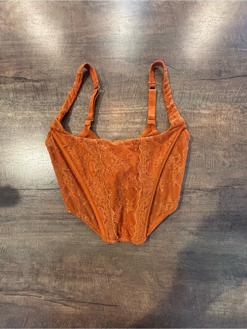Urban Outfitters Rust Lace Corsets